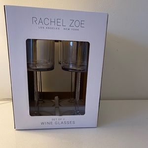 Rachel Zoe set of 4 indoor/outdoor Acrylic Plastic Wine Glasses NIB 14 oz